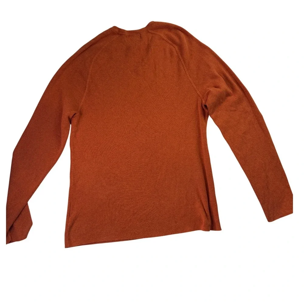 Banana Republic Mens Burnt Orange‎ 100% Cotton Preppy old money Sweater Small